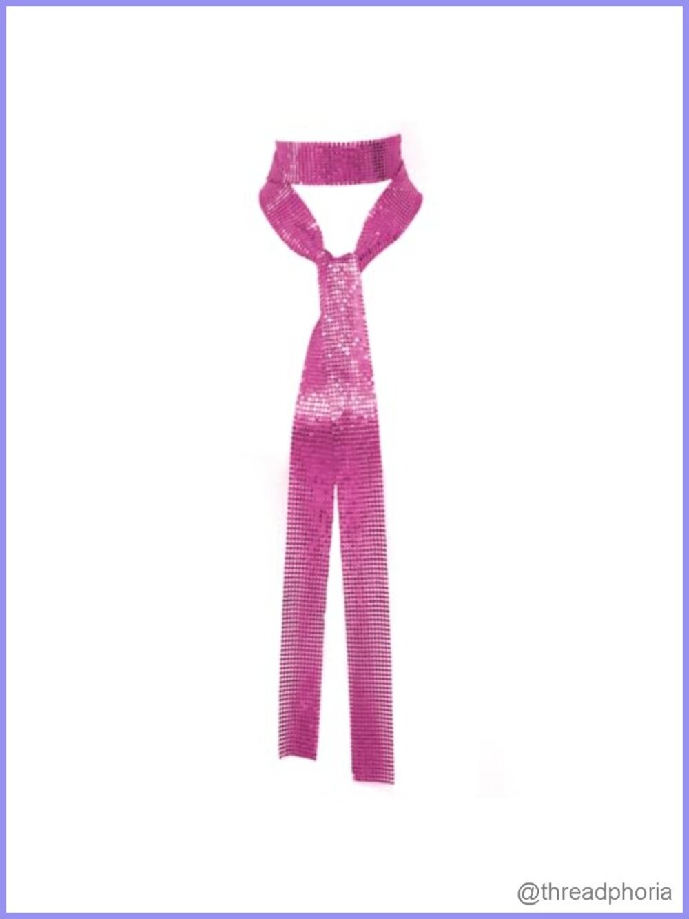 Sequin Skinny Scarf Women's Long Neck Scarf Sparkly